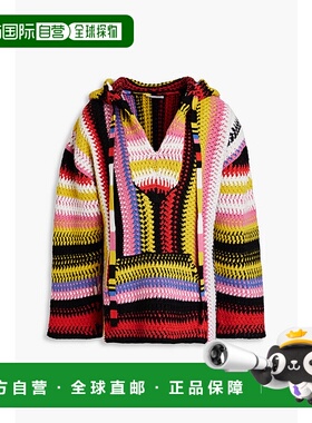 香港直邮Chloe 蔻依 女士 拼色针织连帽衫 CHC22SMP23620羊绒羊毛