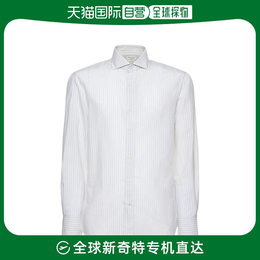 香港直邮Brunello Cucinelli 男士棉麻衬衫
