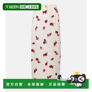 印花斜纹布长款 1h可退 Lucian 女士 半身裙 香港直邮KHAITE