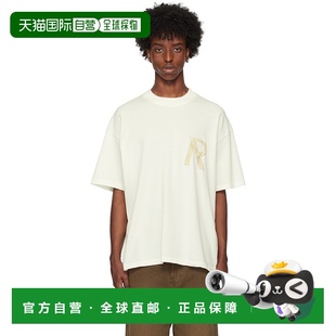 香港直邮Represent 男士 白色 Masking Tape Initial T 恤 MLM420