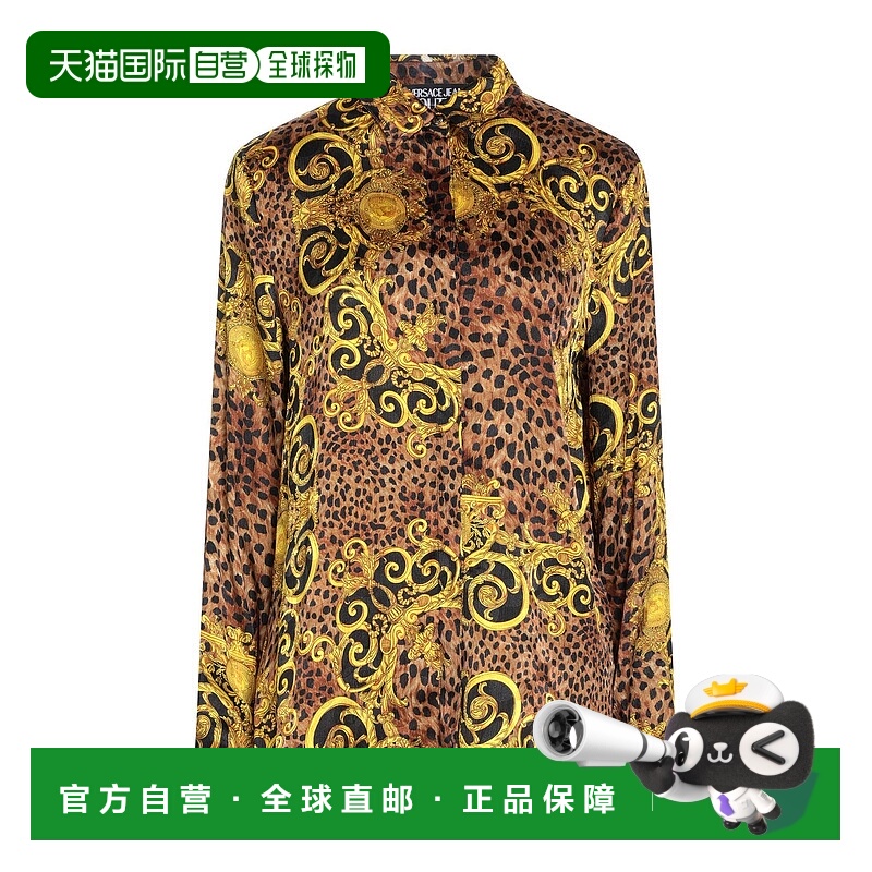 1h可退 香港直邮Versace Jeans 范思哲 女士 Blouses 花纹衬衫