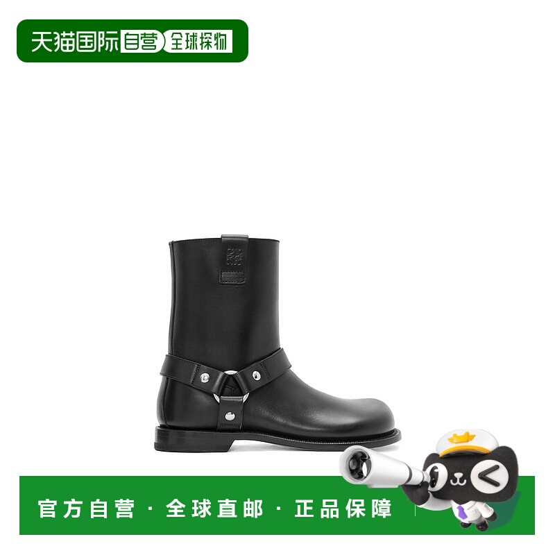 欧洲直邮LOEWE罗意威女士牛皮革Campo靴子骑士靴