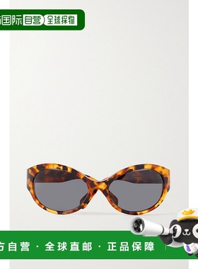 1h可退 香港直邮Celine 思琳 女士 徽标太阳镜 CL40271I brown棕