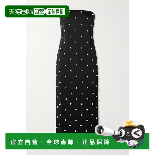 1h可退 香港直邮Givenchy 纪梵希 女士 带缀饰绉纱中长连衣裙 BW2
