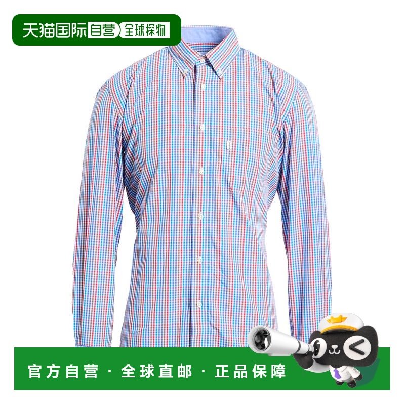 1h可退 香港直邮barbour 巴伯尔 男士 格纹衬衫 blue蓝色 舒适时,男装,衬衫,淘宝优惠券,粉丝福利购,淘宝优惠卷