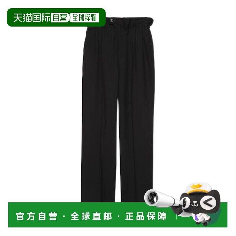 自营Gucci 斜插口袋羊毛休闲裤 761399ZHW51直筒裤