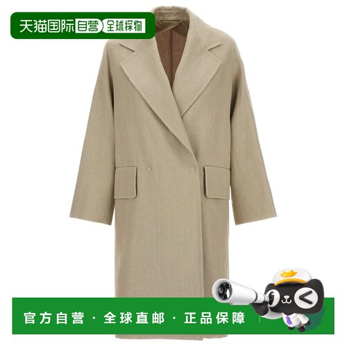 1h可退 香港直邮MAX MARA 女士大衣 MESCAL001 SS2023 浅棕色 'Me