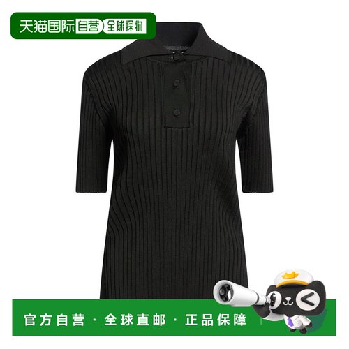 香港直邮Jil Sander 吉尔 桑达 女士 Polo衫 black黑色 舒适时尚
