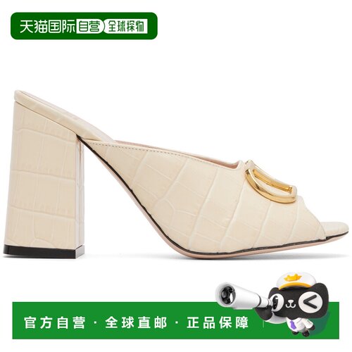 香港直邮valentino 华伦天奴 女士 Garavani 灰白色 VLogo Signat