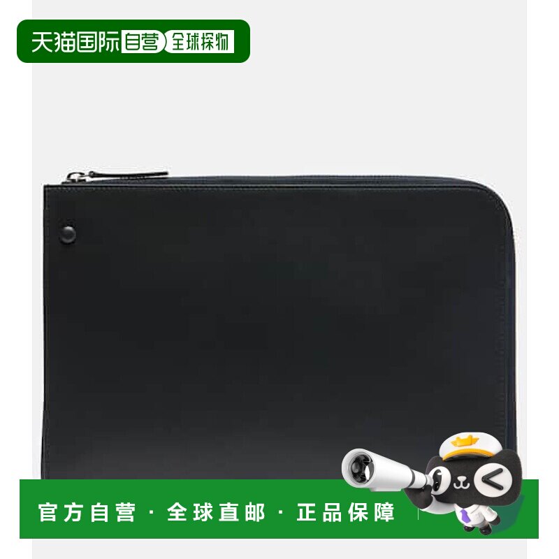 香港直邮The Row 女士 Portfolio 皮革手包 black黑色 舒适时尚