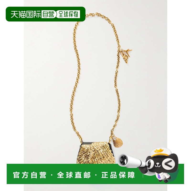 香港直邮Chloe 蔻依 女士 Treasures 海滩精饰皮革肩包 CH25US426