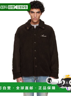 香港直邮AMIRI 男士 棕色 Bones Studded 夹克 AMOUJA1009