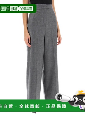 FENDI 女士休闲裤 FR6375AM3NF0TDR羊毛阔腿裤直筒裤