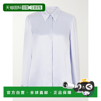 1h可退 Gabriela Hearst 女士 Cruz 真丝缎衬衫 4261178S