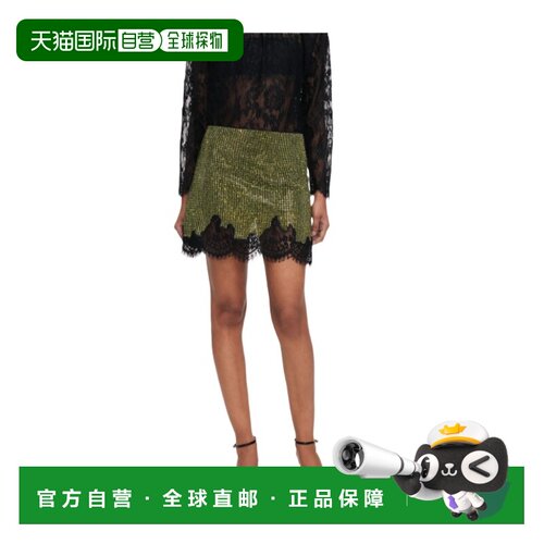 1h可退 香港直邮SELF-PORTRAIT 女士半身裙 PF26078SKG AW2026 绿