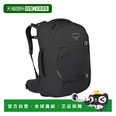自营欧洲直邮Osprey Fairview女士黑色聚酯纤维双肩包旅行背包