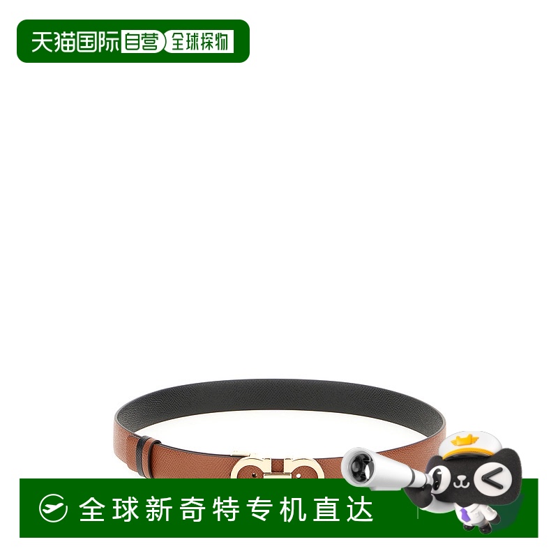 1h可退 香港直邮Salvatore Ferragamo 菲拉格慕 女士 棕色皮带腰