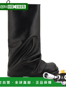 1h可退 香港直邮The Attico 女士 黑色 Robin Combat 高筒靴 241W