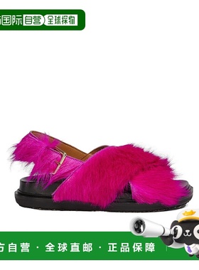 香港直邮Marni Fussbett 交叉平底凉鞋 FBMS014701P4122