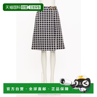 香港直邮Valentino BRACE49G2华伦天奴长裙a字裙 图案半身裙