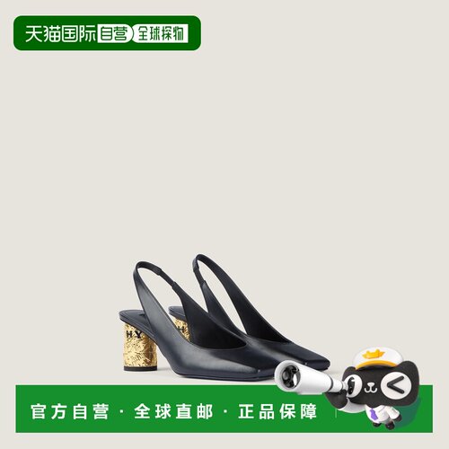 自营欧洲直邮Givenchy纪梵希 Tape女士黑色皮革细高跟浅口鞋单鞋