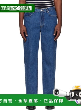 1h可退 香港直邮A.P.C. 男士 蓝色 Martin 牛仔裤 COHTDH09121