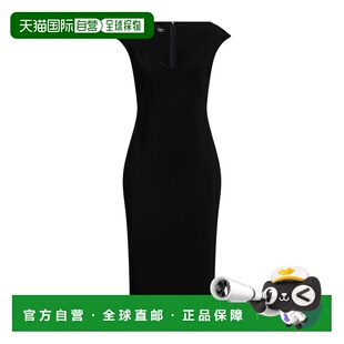 香港直邮Pinko 品高 女士 中长连衣裙 black黑色 舒适时尚