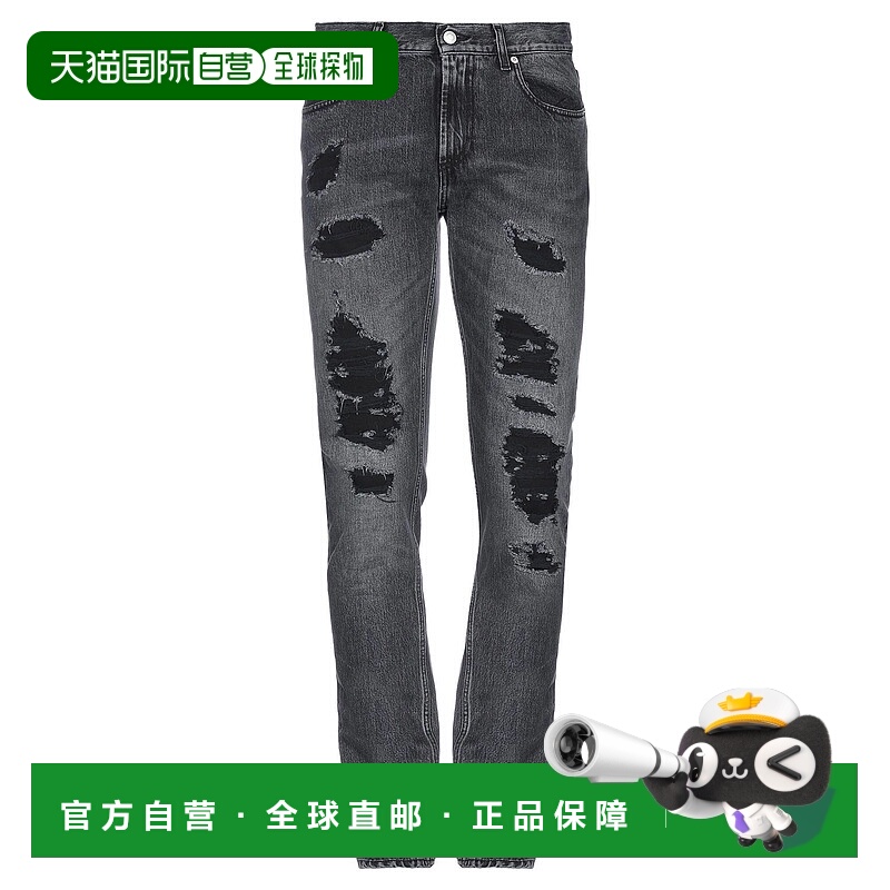 1h可退 香港直邮MCQUEEN 亚历山大 麦昆 男士 牛仔长裤