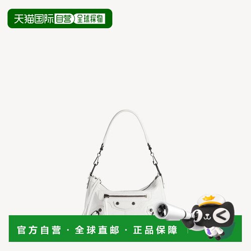 自营欧洲直邮Balenciaga巴黎世家 Le City女士白色小羊皮迷你机车