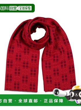 1h可退 香港直邮Givenchy 纪梵希 男士 Foulards 围巾 red红色 舒