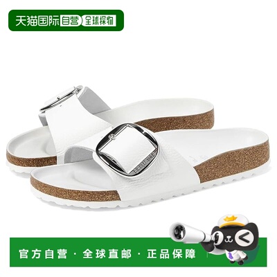 1h可退 香港直邮birkenstock 勃肯 女士 Madrid Big 搭扣皮质凉拖
