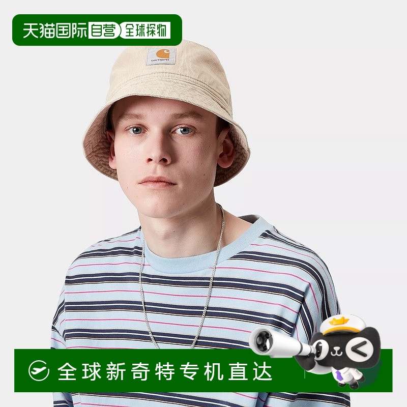 欧洲直邮Carhartt Wip 男士米色棉帽子针织