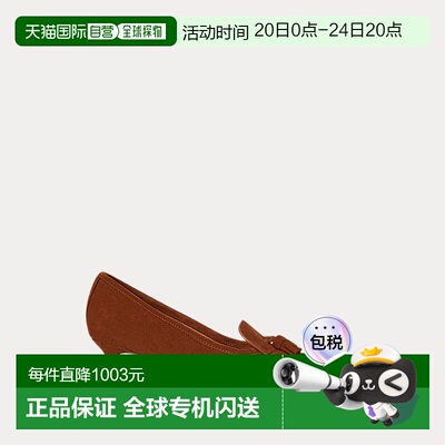 自营欧洲直邮Ralph Lauren拉夫劳伦 Adrienne女士沙色绒面革流苏