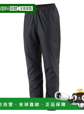 自营欧洲直邮PATAGONIA TORRENTSHELL女士黑色再生尼龙越野跑长裤