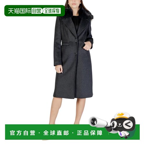 1h可退 欧洲直邮GUESS 女士大衣 W5BL19W2642H901 AW2025 黑色 KA