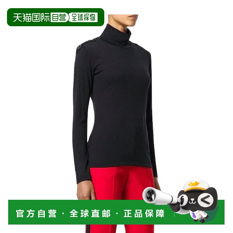 香港直邮Balmain 肩章套衫 女装针织衫通勤上衣FP67220TA7298