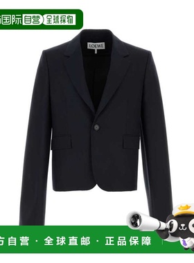 1h可退 香港直邮LOEWE 罗意威 男士 深蓝羊毛西装外套 H526Y03WBS