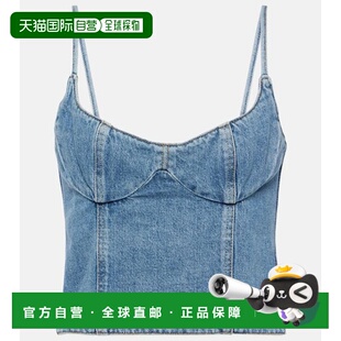 1h可退 香港直邮magda butrym 女士 牛仔紧身胸衣 001336背心吊带