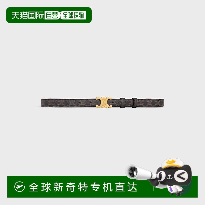 1h可退 欧洲直邮CELINE 小号 TRIOMPHE 帆布 Triomphe腰带