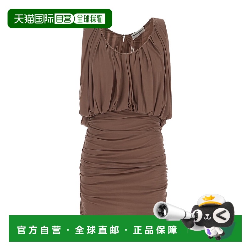 香港直邮Saint Laurent 无袖连衣裙 731056Y5G98