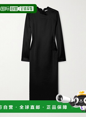 1h可退 香港直邮The Row 女士 Mitzi 真丝混纺长款连衣裙 9020W38