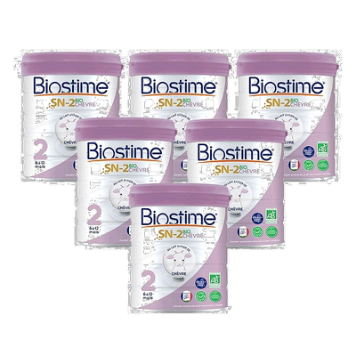 欧洲直邮Biostime合生元婴儿羊奶粉2段有机800g*6罐 (6-12个月)