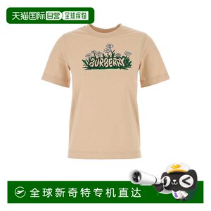 香港直邮Burberry巴宝莉女士雏菊徽标圆领 T恤 8102402博柏利