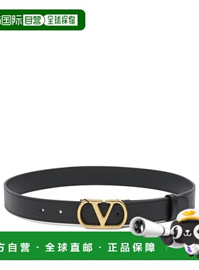 1h可退 香港直邮valentino 华伦天奴 女士 黑色皮带腰带 7W2T0SM3