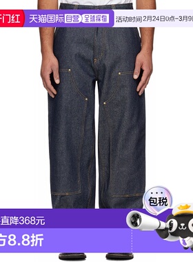 1h可退 香港直邮CARHARTT WIP 男士 蓝色 OG Double Knee 牛仔裤