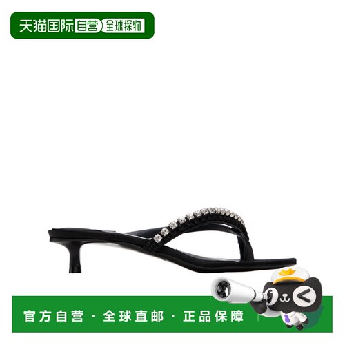 1h可退 香港直邮JIMMY CHOO 女士凉鞋 DILA35BLACKCRYSTAL AW2025