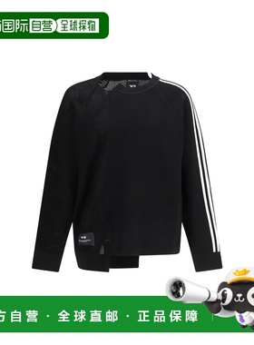 香港直邮Y-3 男士 徽标针织毛衣 KR2395BLACKCWHIT