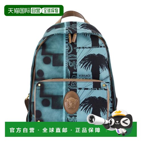 香港直邮versace 范思哲 女士 SUNSET PALMS – – – 皮革多帆布