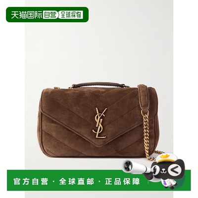 香港直邮Saint Laurent 圣罗兰 女士 Loulou 绗缝绒面革肩包 8014
