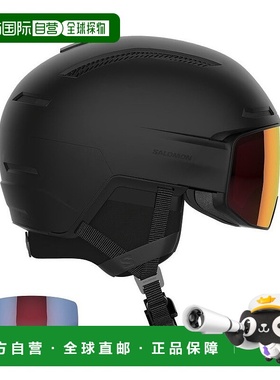自营欧洲直邮Salomon萨洛蒙 DRIVER男女通用黑色塑料滑雪头盔新款
